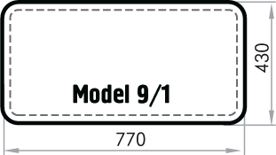 Бювар Model 9.1 с металлом new (кожа CUOIETTO, 2 слоя)