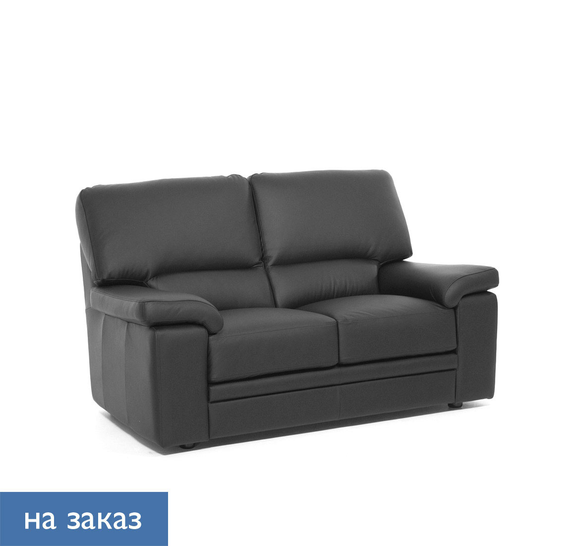 ELLA ДИВАН 2 МЕСТ.ИСК.КОЖА 2 Dollaro 501 black