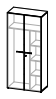 Модуль гардероба ДСП 49H033+49H202+49C112