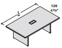 Стол для переговоров прямоугольный