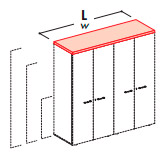 Декоративный топ для шкафов без боковых панелей